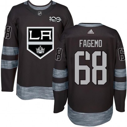 Youth Authentic Los Angeles Kings Samuel Fagemo 1917-2017 100th Anniversary Jersey - Black