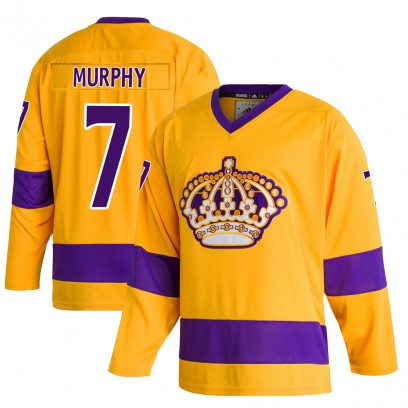 Men's Authentic Los Angeles Kings Mike Murphy Adidas Classics Jersey - Gold