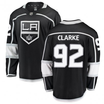 Men's Breakaway Los Angeles Kings Brandt Clarke Fanatics Branded Home Jersey - Black