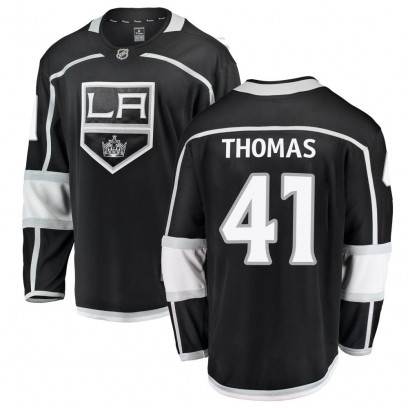 Men's Breakaway Los Angeles Kings Akil Thomas Fanatics Branded Home Jersey - Black