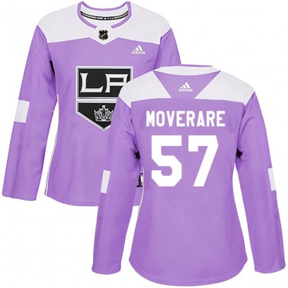 Women's Authentic Los Angeles Kings Jacob Moverare Adidas Fights Cancer Practice Jersey - Purple