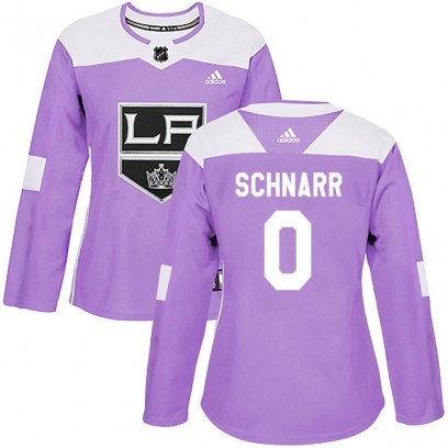 Women's Authentic Los Angeles Kings Nate Schnarr Adidas Fights Cancer Practice Jersey - Purple