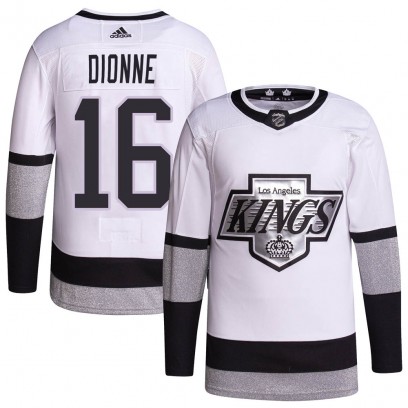 Men's Authentic Los Angeles Kings Marcel Dionne Adidas 2021/22 Alternate Primegreen Pro Player Jersey - White
