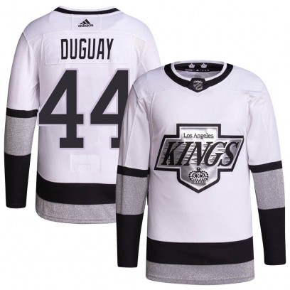 Men's Authentic Los Angeles Kings Ron Duguay Adidas 2021/22 Alternate Primegreen Pro Player Jersey - White