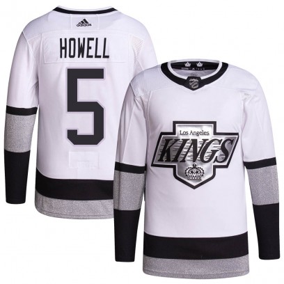 Men's Authentic Los Angeles Kings Harry Howell Adidas 2021/22 Alternate Primegreen Pro Player Jersey - White