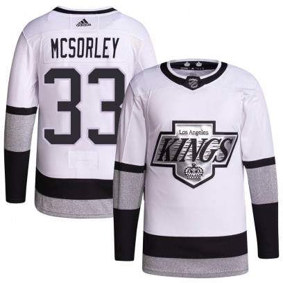 Men's Authentic Los Angeles Kings Marty Mcsorley Adidas 2021/22 Alternate Primegreen Pro Player Jersey - White