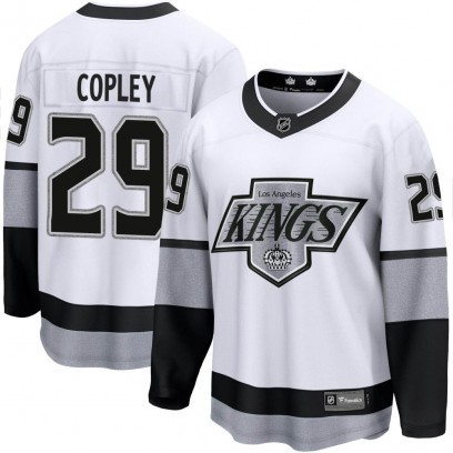Men's Premier Los Angeles Kings Pheonix Copley Fanatics Branded Breakaway Alternate Jersey - White
