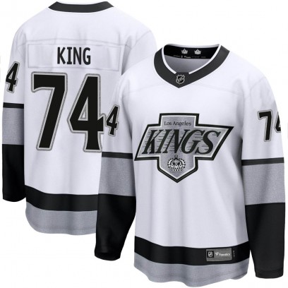 Men's Premier Los Angeles Kings Dwight King Fanatics Branded Breakaway Alternate Jersey - White