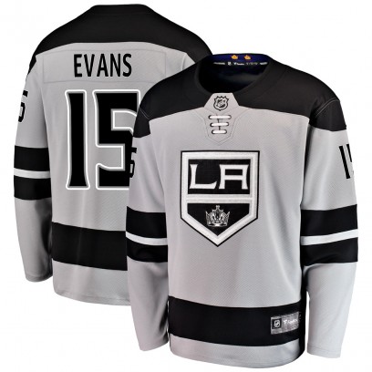 Men's Breakaway Los Angeles Kings Daryl Evans Fanatics Branded Alternate Jersey - Gray