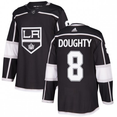 Men's Authentic Los Angeles Kings Drew Doughty Adidas Jersey - Black