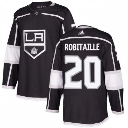 Men's Authentic Los Angeles Kings Luc Robitaille Adidas Jersey - Black
