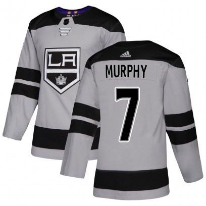 Men's Authentic Los Angeles Kings Mike Murphy Adidas Alternate Jersey - Gray