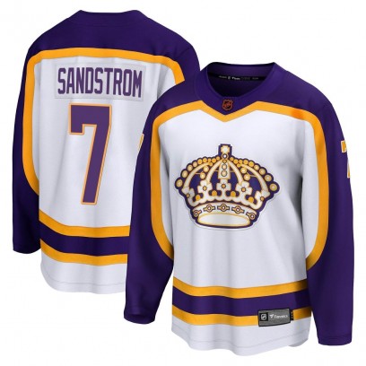 Men's Breakaway Los Angeles Kings Tomas Sandstrom Fanatics Branded Special Edition 2.0 Jersey - White