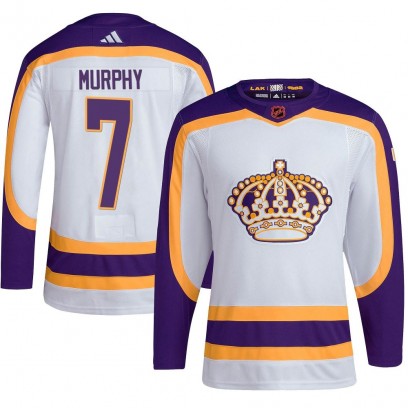 Men's Authentic Los Angeles Kings Mike Murphy Adidas Reverse Retro 2.0 Jersey - White