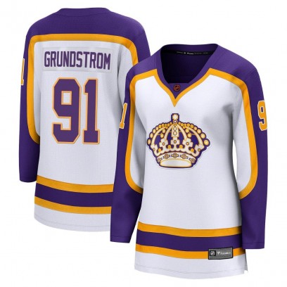 Women's Breakaway Los Angeles Kings Carl Grundstrom Fanatics Branded Special Edition 2.0 Jersey - White