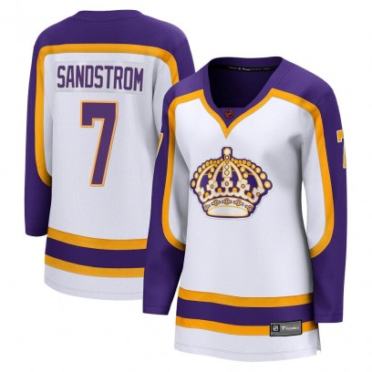 Women's Breakaway Los Angeles Kings Tomas Sandstrom Fanatics Branded Special Edition 2.0 Jersey - White