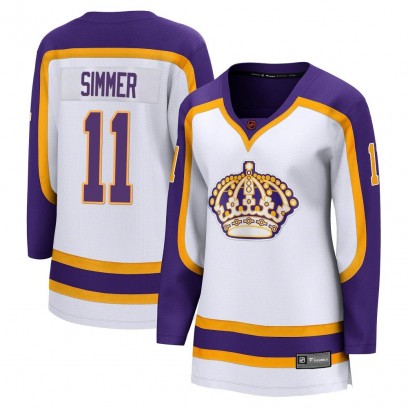 Women's Breakaway Los Angeles Kings Charlie Simmer Fanatics Branded Special Edition 2.0 Jersey - White