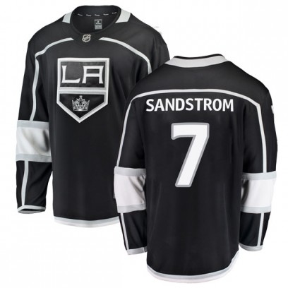 Men's Breakaway Los Angeles Kings Tomas Sandstrom Fanatics Branded Home Jersey - Black