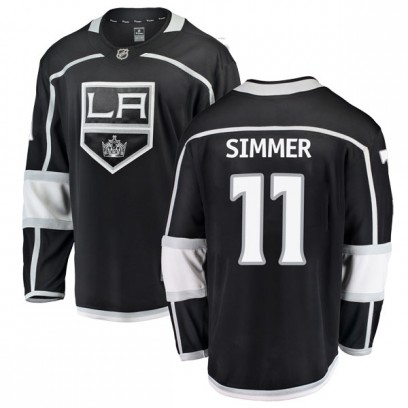 Men's Breakaway Los Angeles Kings Charlie Simmer Fanatics Branded Home Jersey - Black