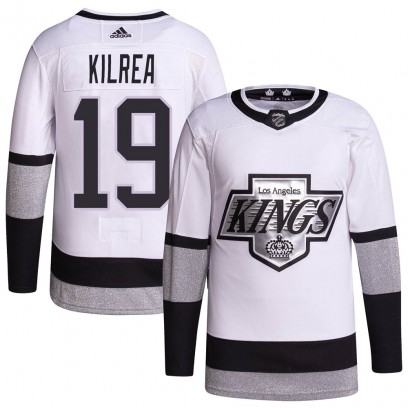 Men's Authentic Los Angeles Kings Brian Kilrea Adidas 2021/22 Alternate Primegreen Pro Player Jersey - White