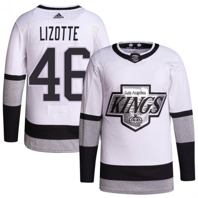 Men's Authentic Los Angeles Kings Blake Lizotte Adidas 2021/22 Alternate Primegreen Pro Player Jersey - White