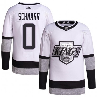 Men's Authentic Los Angeles Kings Nate Schnarr Adidas 2021/22 Alternate Primegreen Pro Player Jersey - White